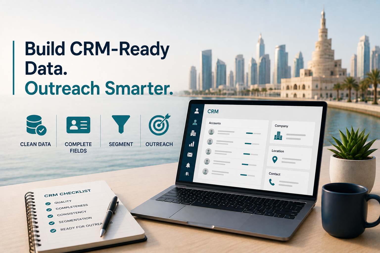 Building a CRM-Ready Dataset for Gulf Outreach editorial image placeholder