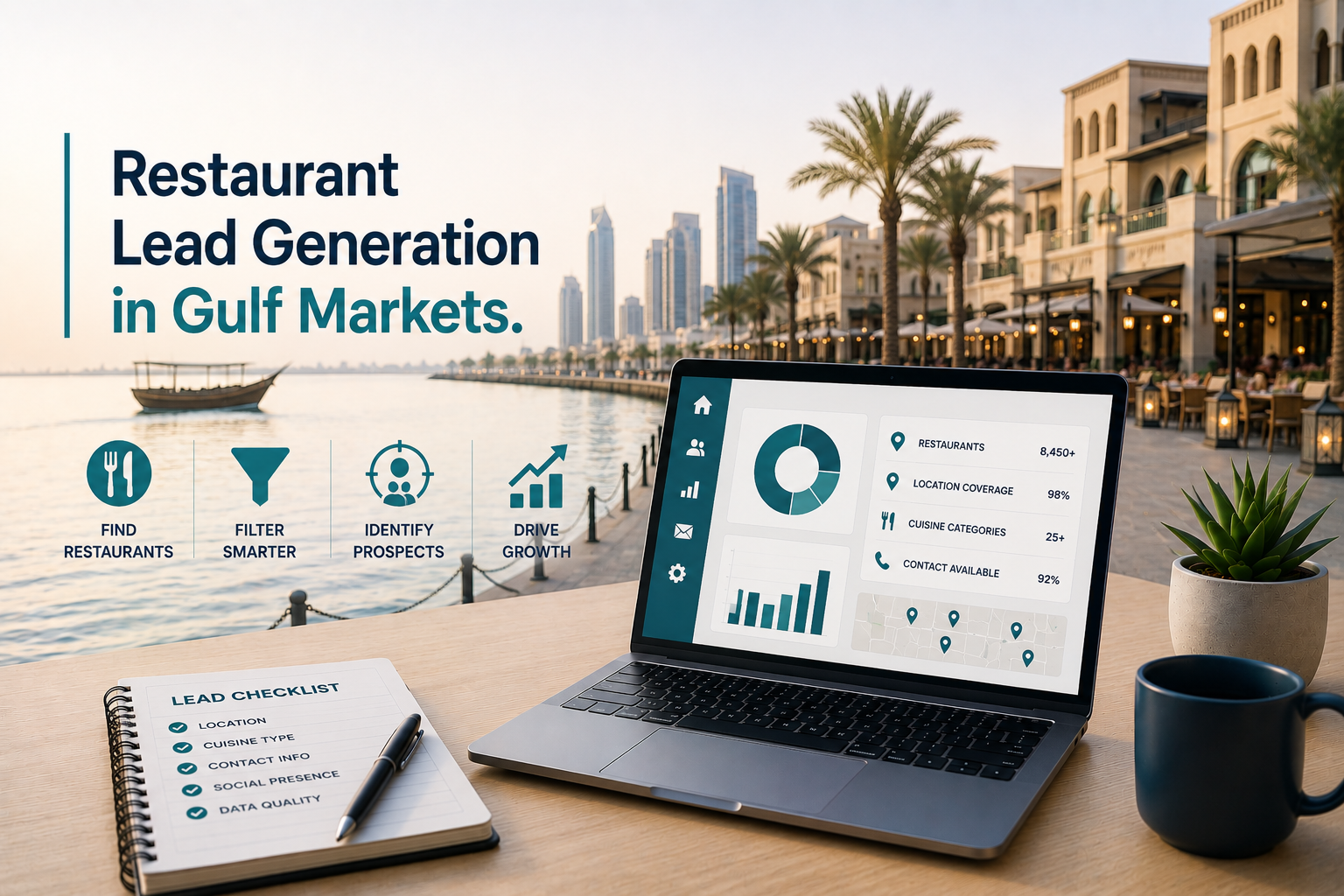 Restaurant Lead Generation in Gulf Markets editorial image placeholder