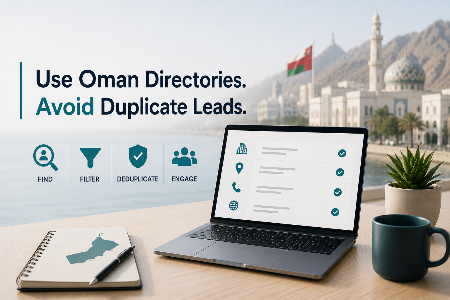 Using Oman Business Directories Without Creating Duplicate Leads editorial image placeholder
